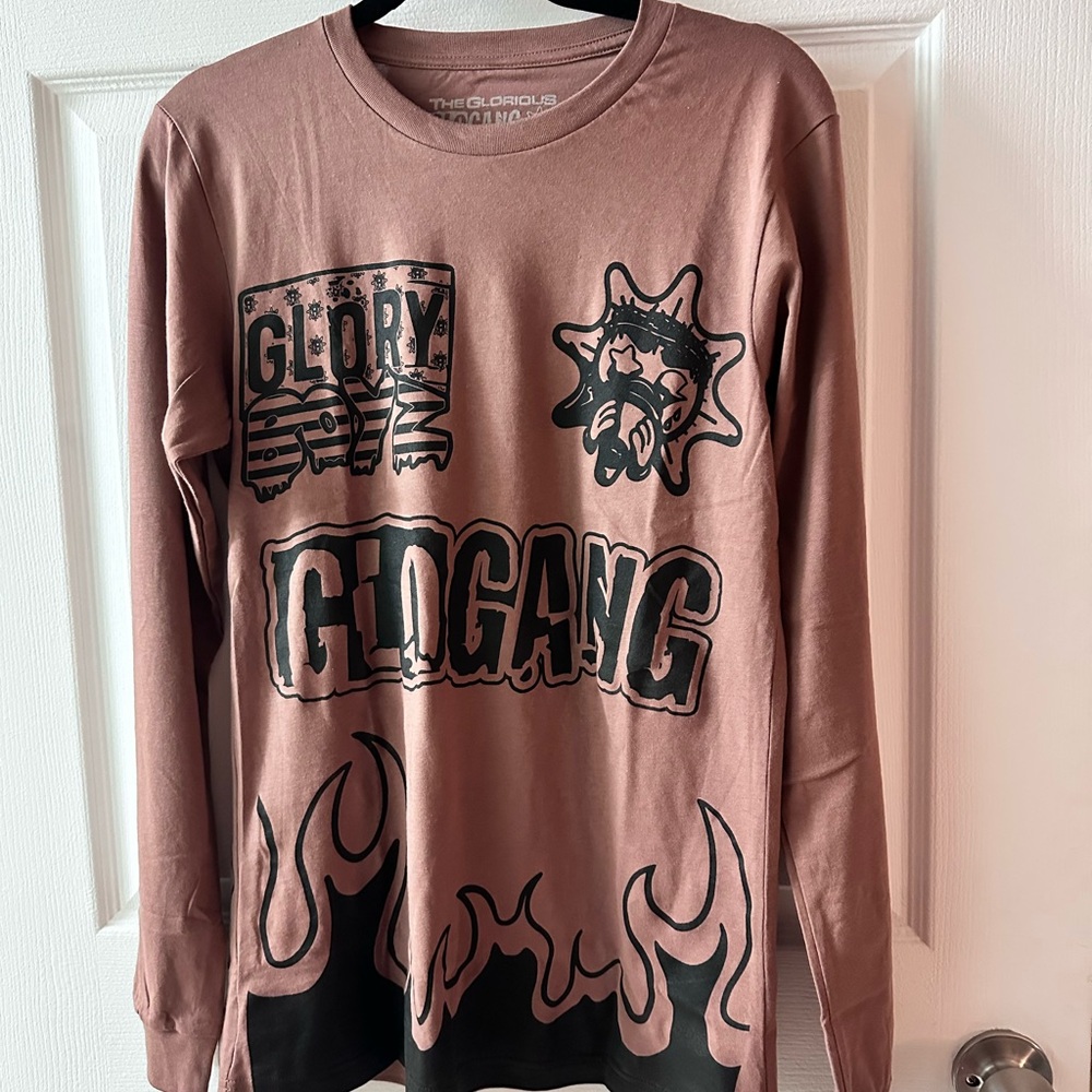 Brown Long Sleeve Graphic Tee